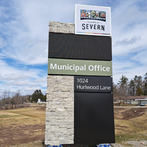 Ground sign pylon Orillia signs near me